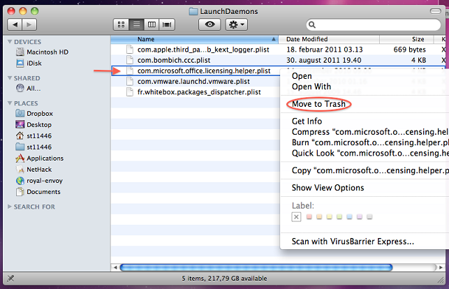 how to uninstall microsoft office 2011 on mac